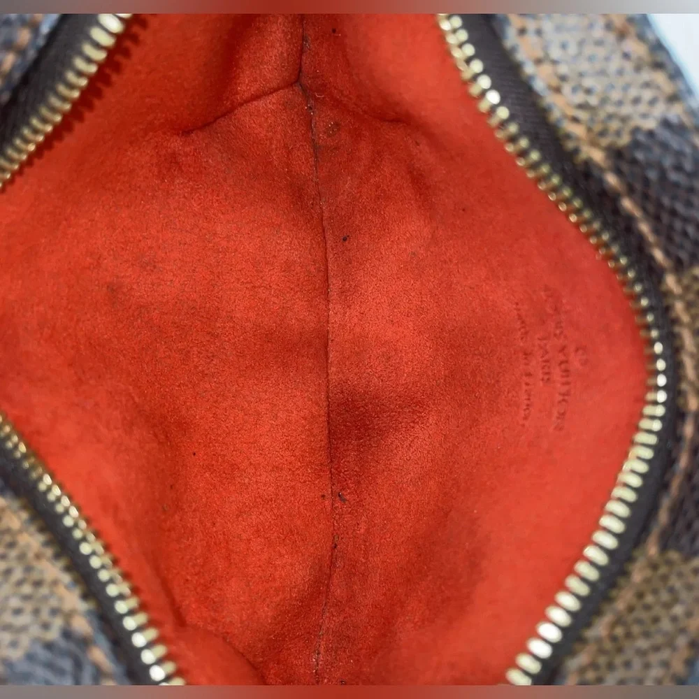 Authentic Louis Vuitton Damier Ebene Manosque GM Pouch W/Box mini bag - Picture 15 of 17